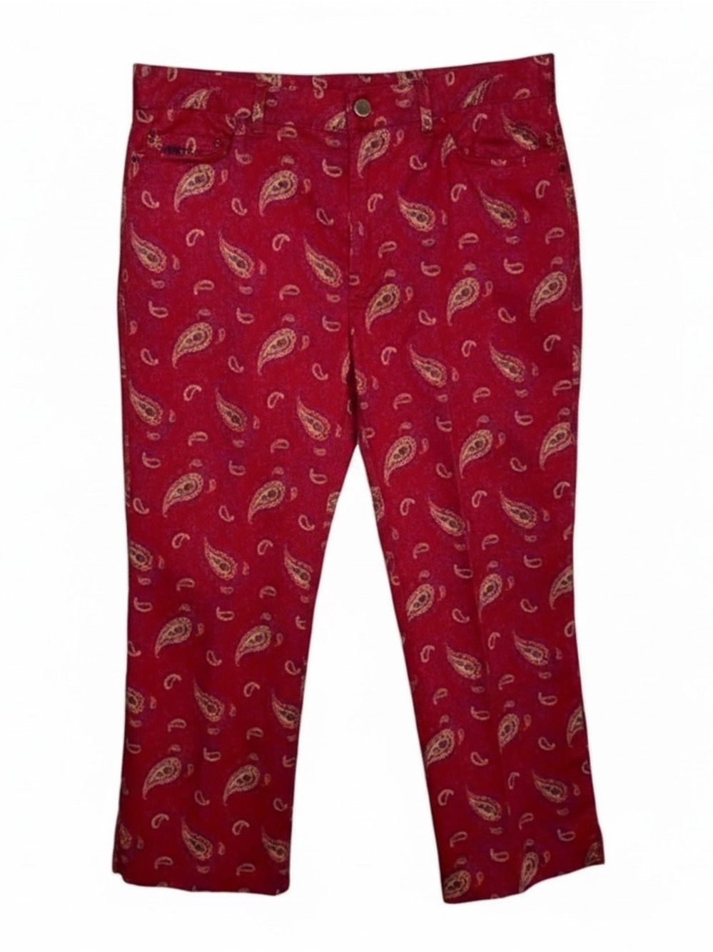 Ralph Lauren Vintage Paisley Pattern Cropped Pants Sz.12